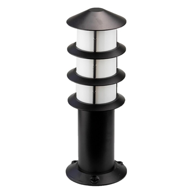 Farola Balizador Oriental VCP 1XE27 Aluminio Negro 35CM
