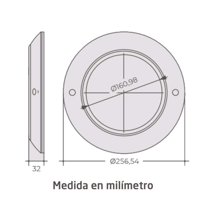 Luminaria Subacuatica Ado Blanco 18W BL Frio 12V