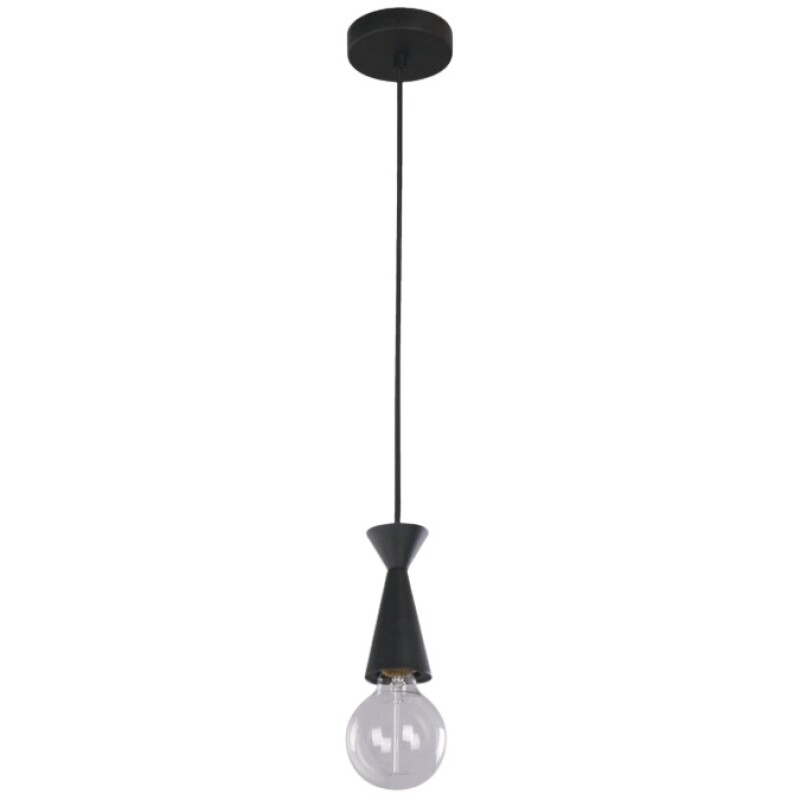 Colgante 1L Pia E27 Negro
