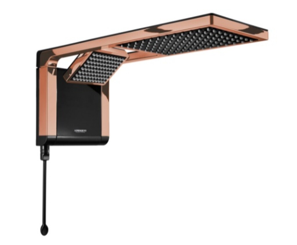 Ducha Acqua Duo Black Rose Gold 220V 6800W