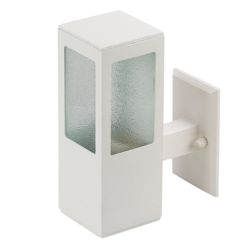 Aplique de Muro Garten VCP Vidrio 1XE27 Aluminio Blanco