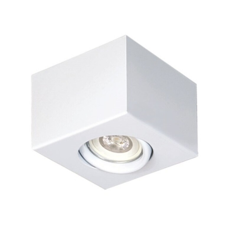 Plafon Cuadrado Movil 10X10X7,5 1XGU10 BL