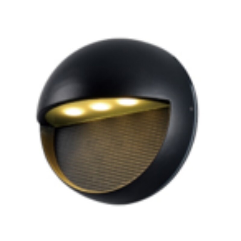 Aplique de Pared Ado. LED Unidireccional PRAGA2 3W 3000K Gris Grafito