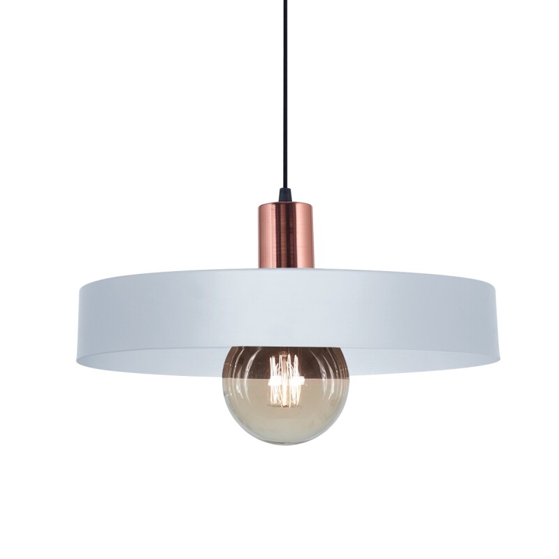 Colgante 1L Balcarce Blanco y Cobre