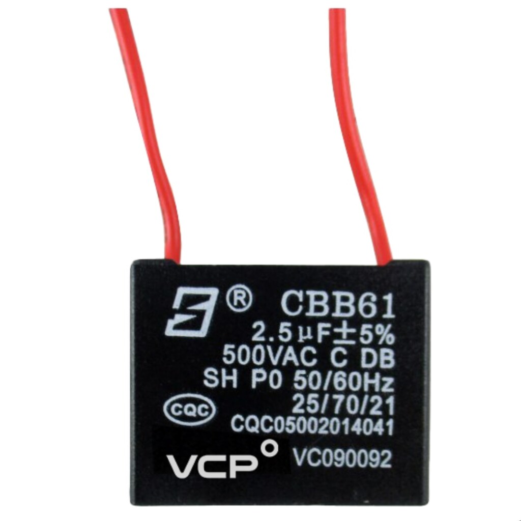 Capacitor 2,5 MF 50/60 HZ 500V P/Ventilador