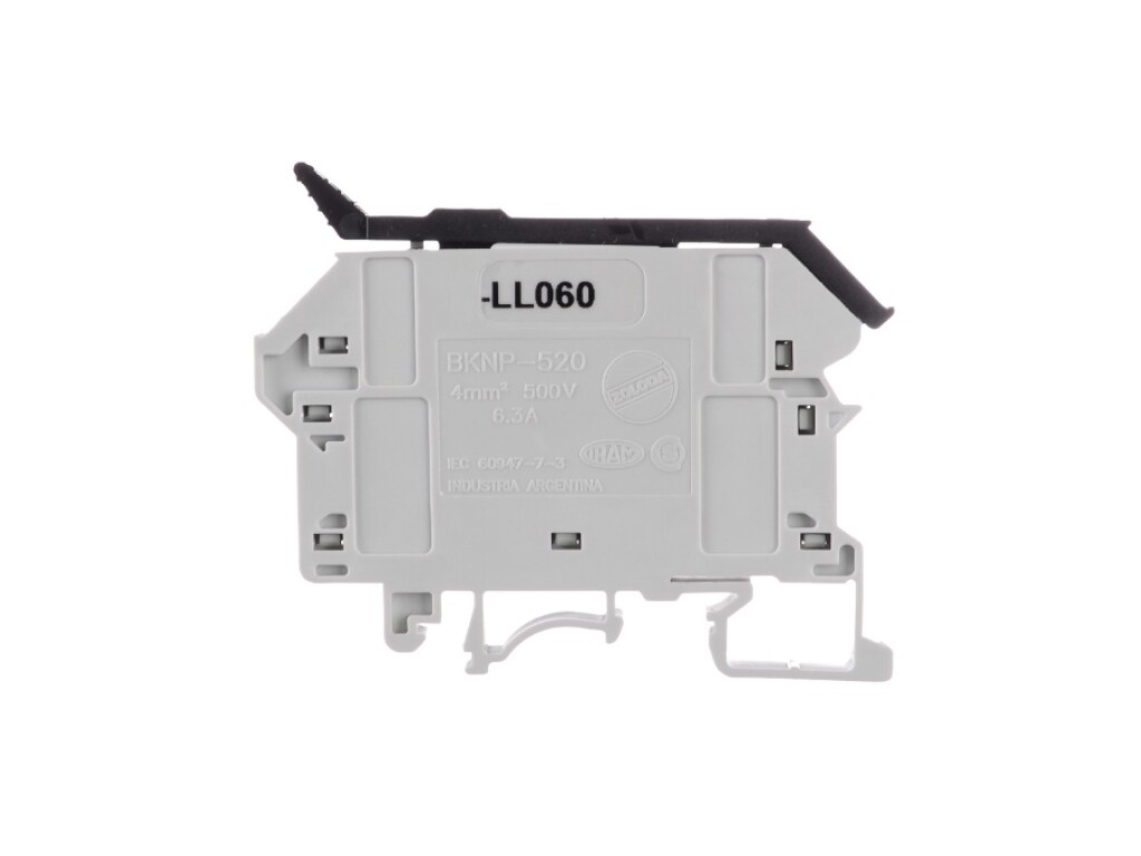 Borne Porta Fusible 5X20MM C/ Ind. LED 12-60VCA/Vcc
