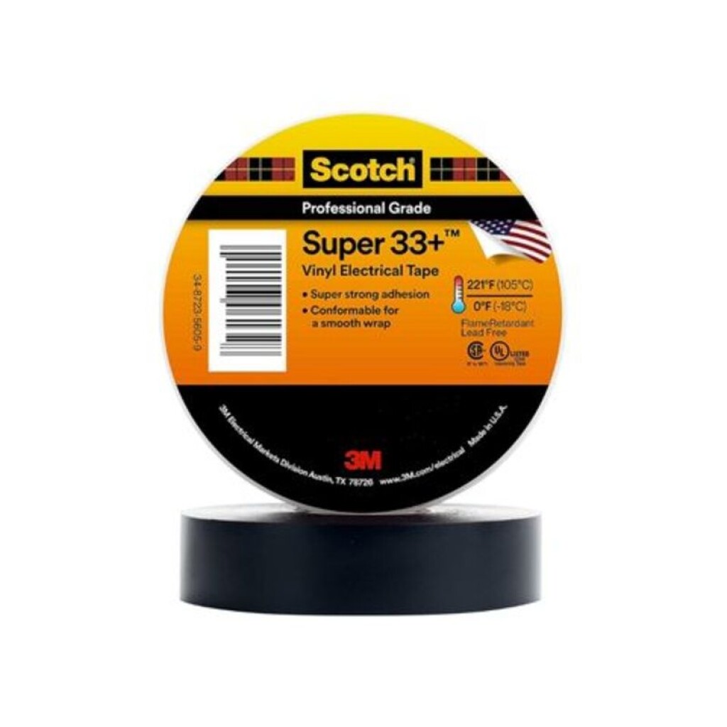 Cinta Aisladora de Vinilo Super 33+ 19MM x 20 M