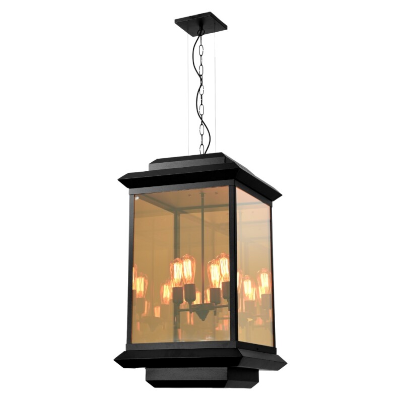 Farol Colgante Toscana Trap G Negro CR
