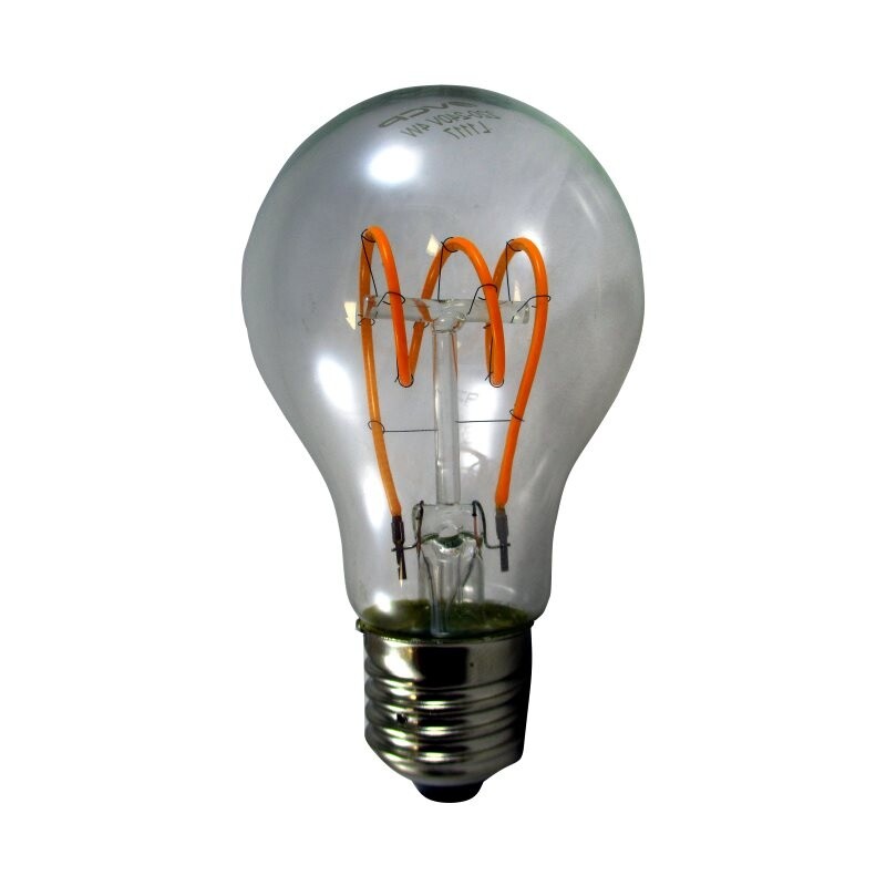 Lampara LED Deco Vintage Std. Rulo 4W E27 1800K 220-240V A19