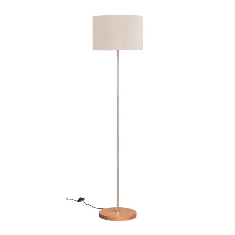 Velador de Pie Slim E27 Castaño D38CM