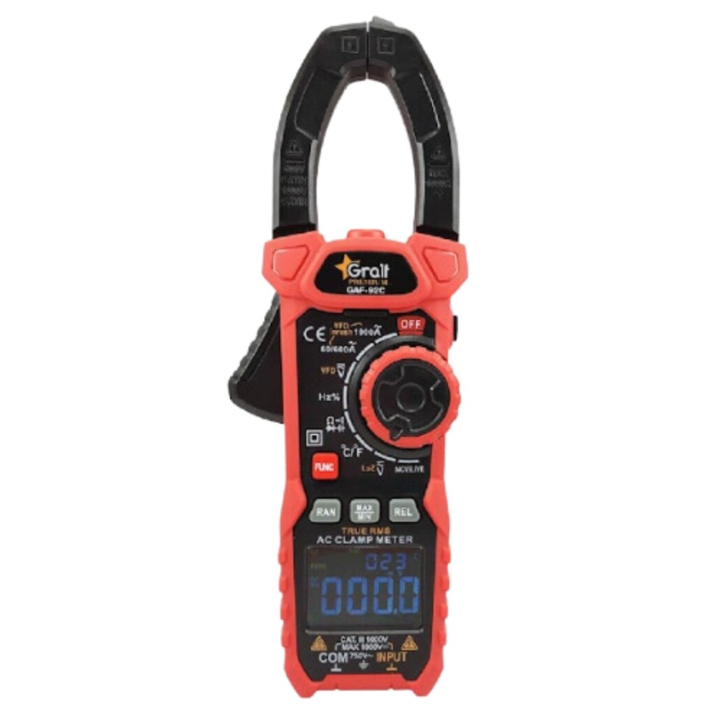 Pinza Amperometrica Gaf-92C Premium 1000A AC