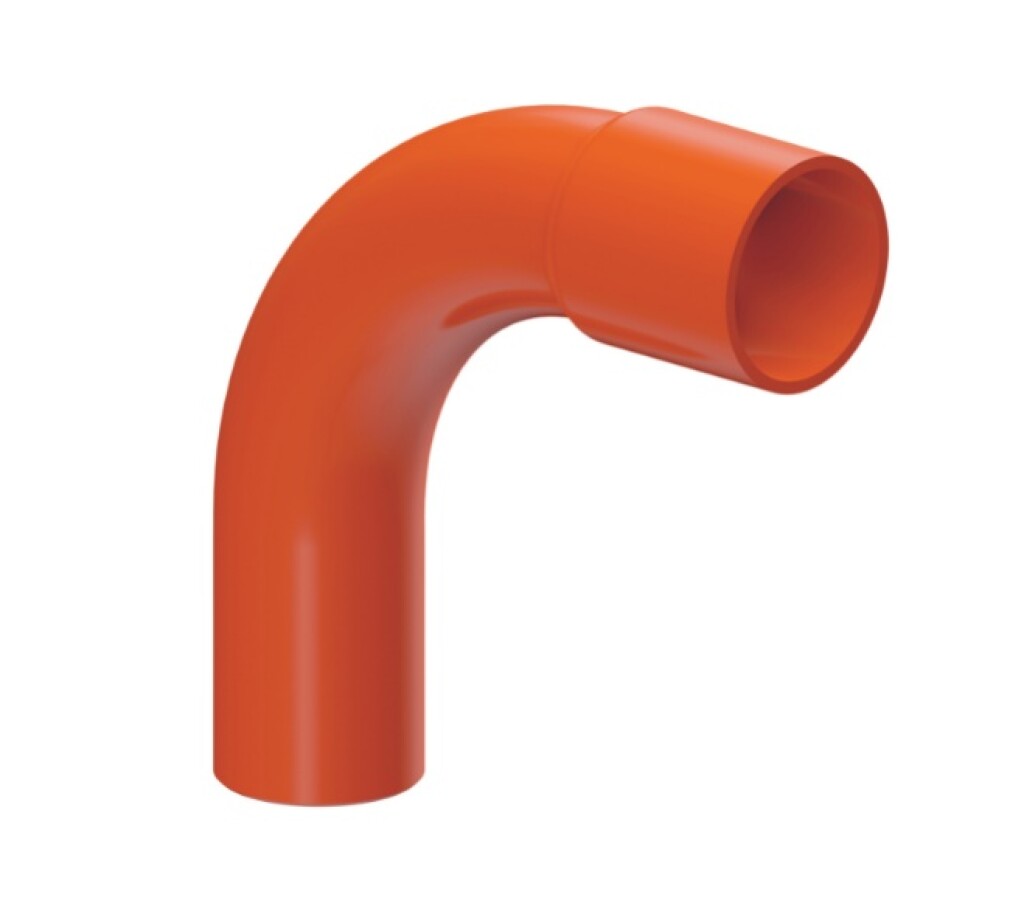 Curva Conduit 90° 20 MM Naranja TIGRE