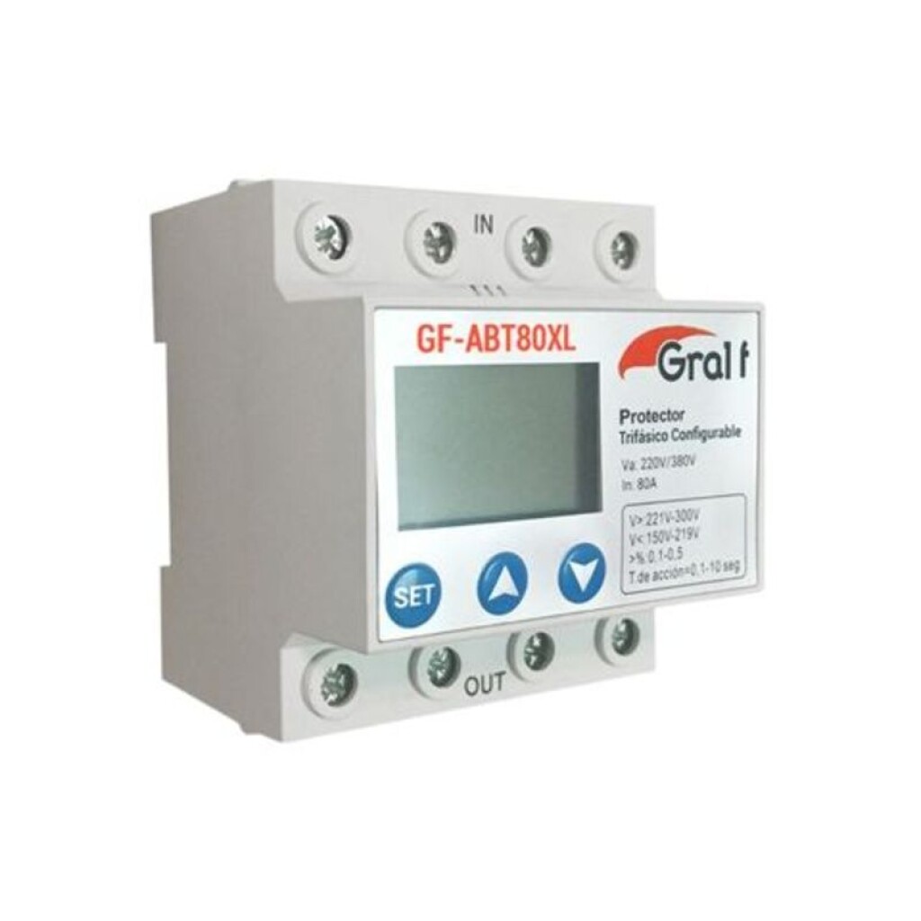 Protector de Tension Trif Config GF-ABT80XL