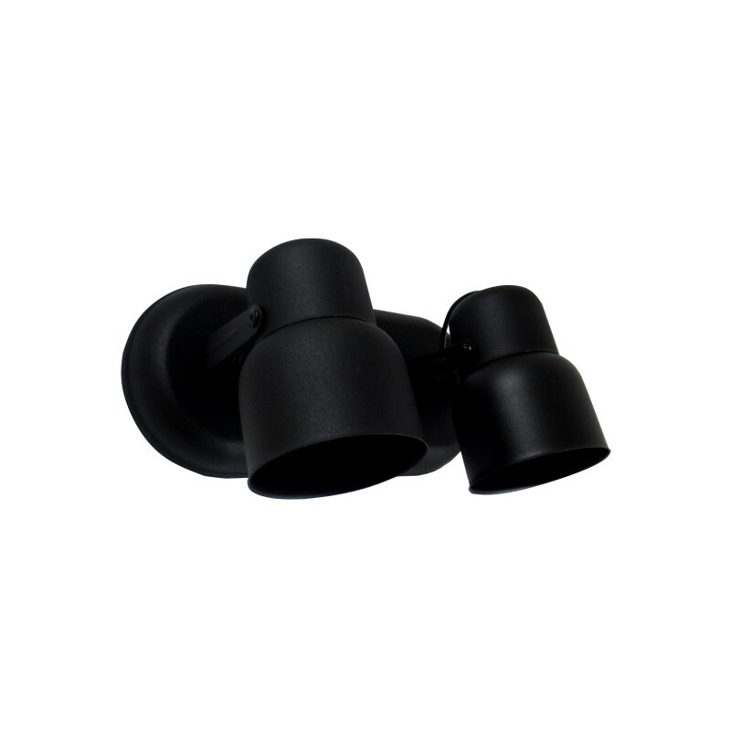 Aplique 2 Luces Carilo E27 Negro