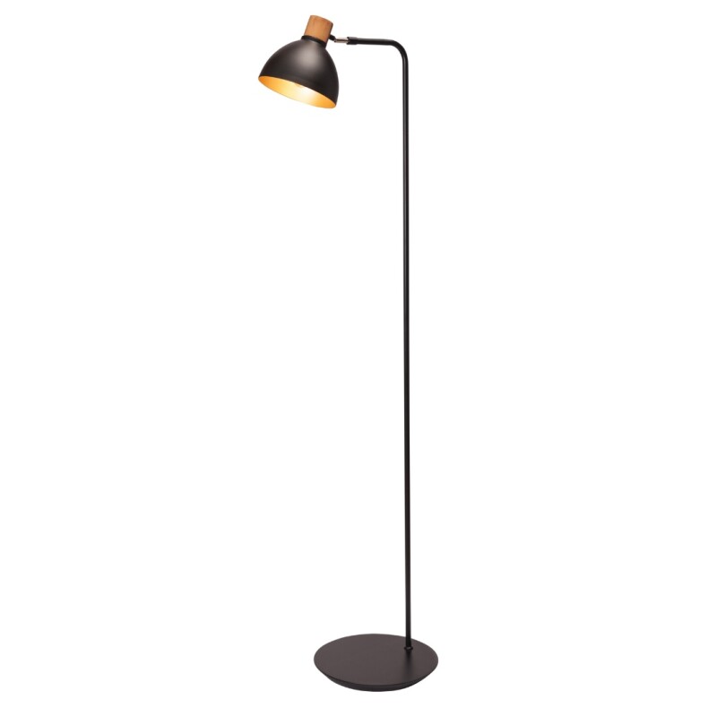 Velador de Pie Viena E27 D19CM Negro