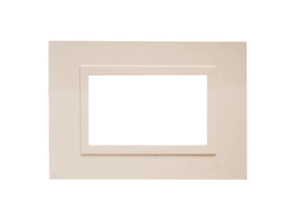 Placa 3 Modulos Zen Basic. Marfil