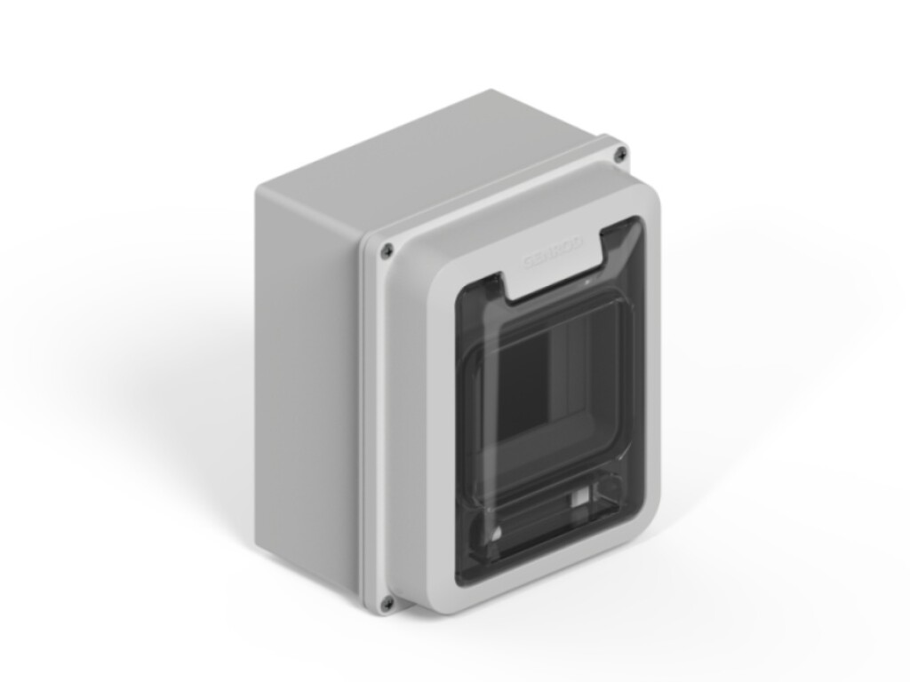 Tablero Ext. IP65 p/4 polos DIN -Gris GENROD