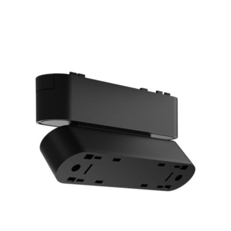 Cabezal Movil 11,4CM Negro para Riel Magnetico