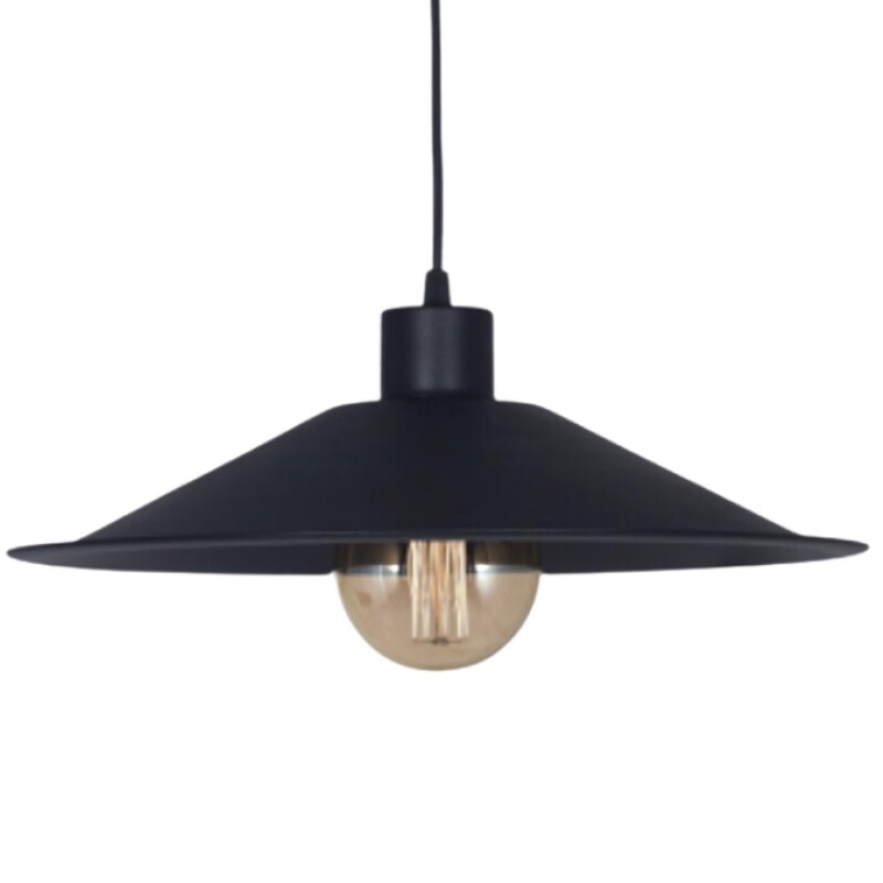 Colgante Ensenada 1L E27 40CM Negro