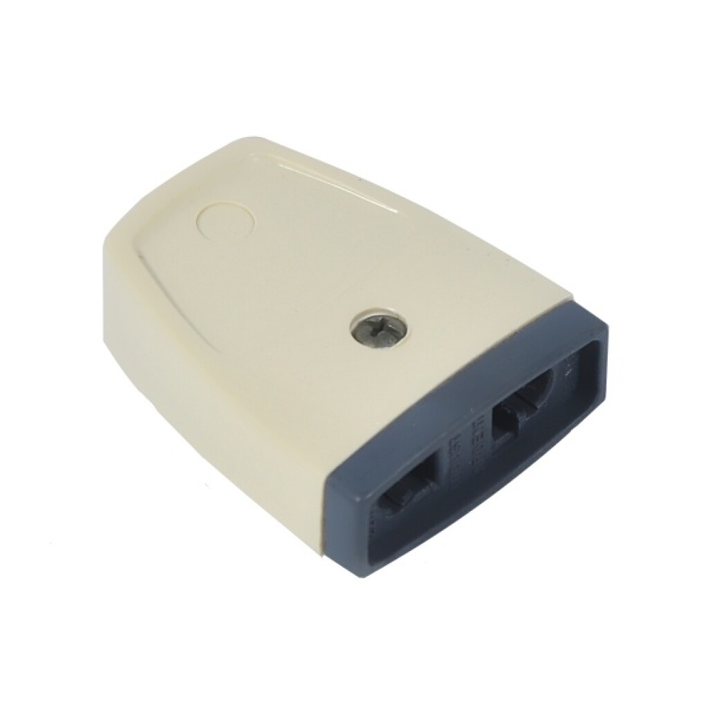 Ficha Hembra Euroamericana 2X10A K Marfil