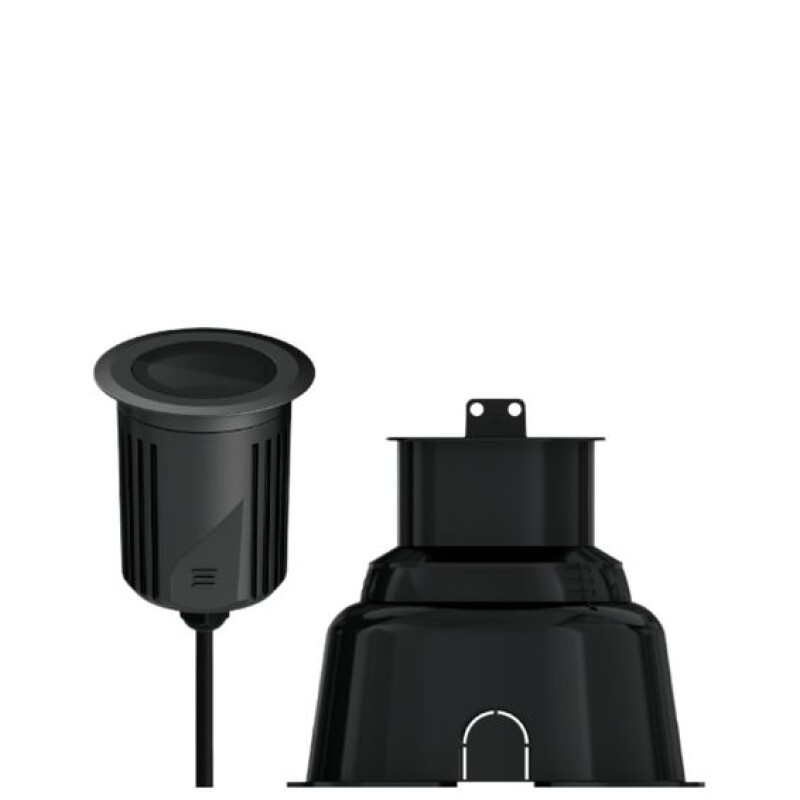 Spot de Embutir de Piso Negro Antideslumbrante S. Ground 11,5W 3000K IP67