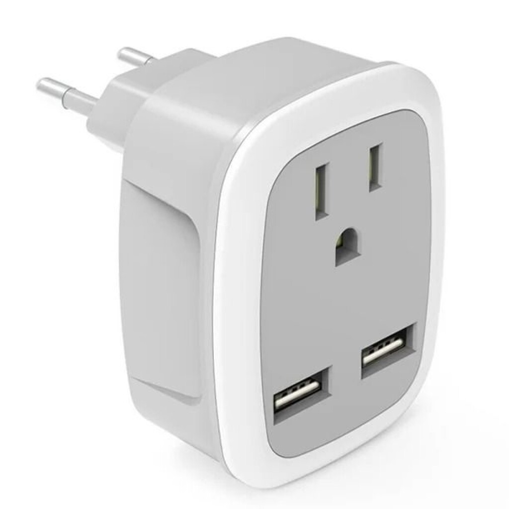 Adaptador para Computadora +2USB Blanco