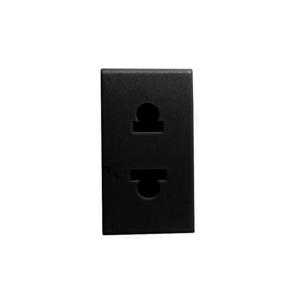 Modulo Toma Euroam. C/ Alternativa P/ Macho Schuko Negro