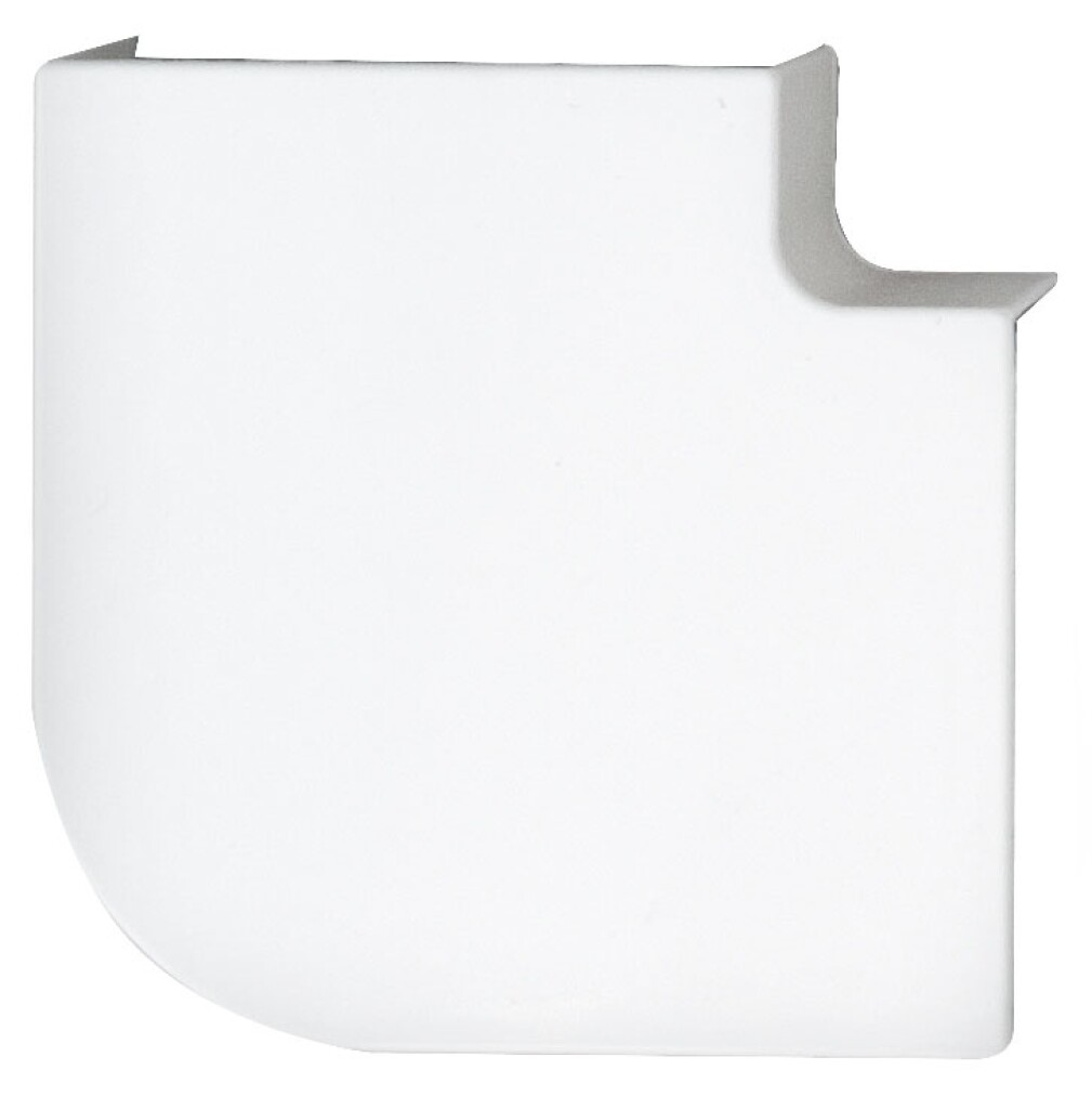 Accesorio Canal 100x50mm Curva Plana Blanco
