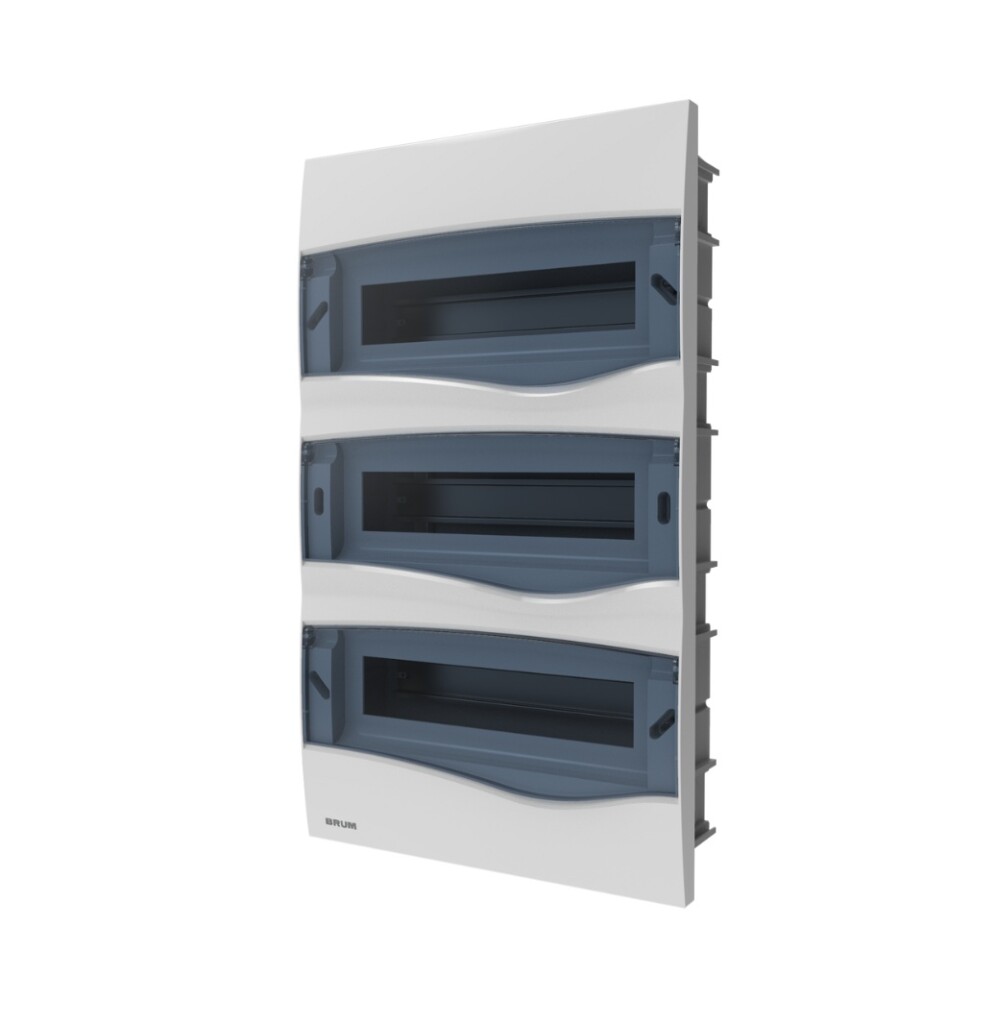 Tablero Emb Plastico P/36 TM Transparente BRUM