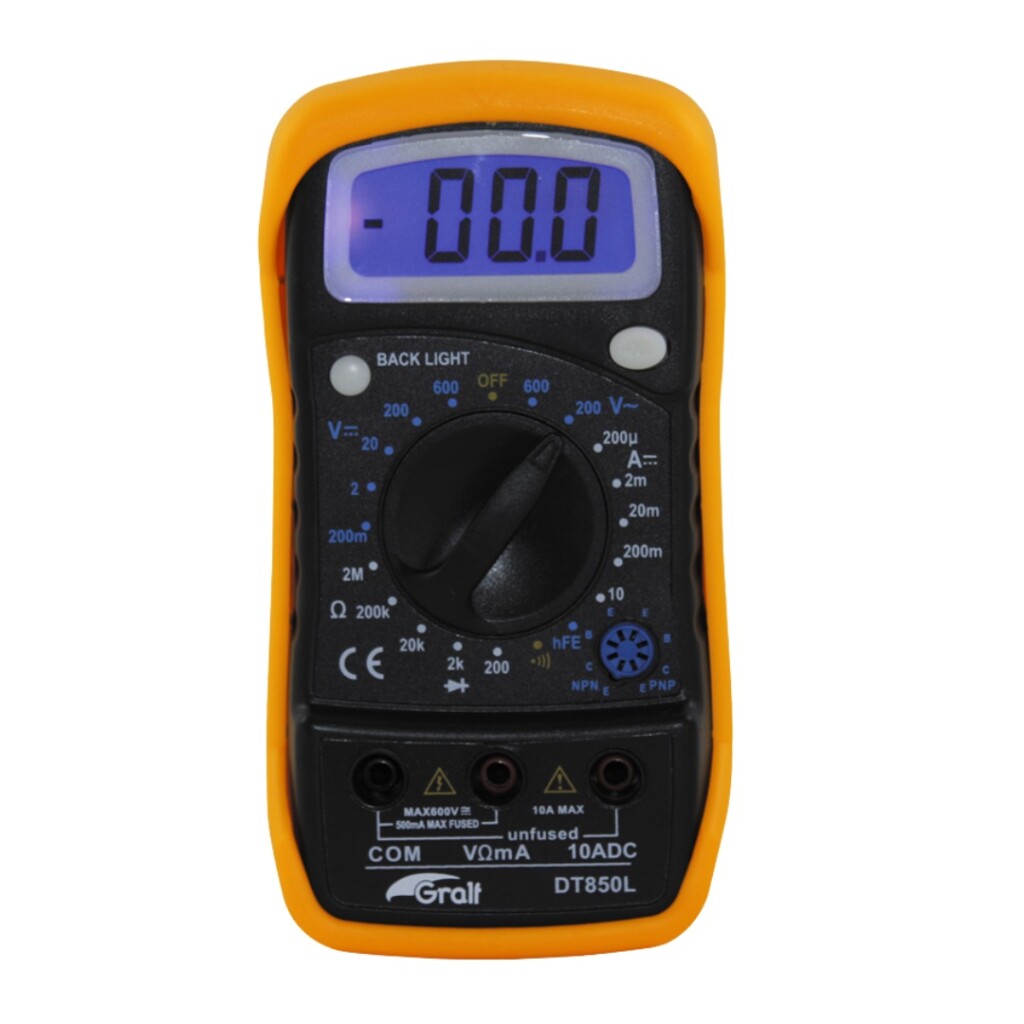Multimetro Basico 600VCACC/10ACC DT850L