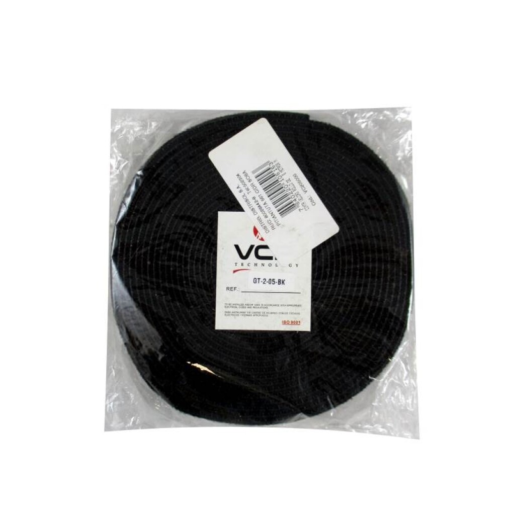Cinta Velcro Rollo de 5 Metros Negro