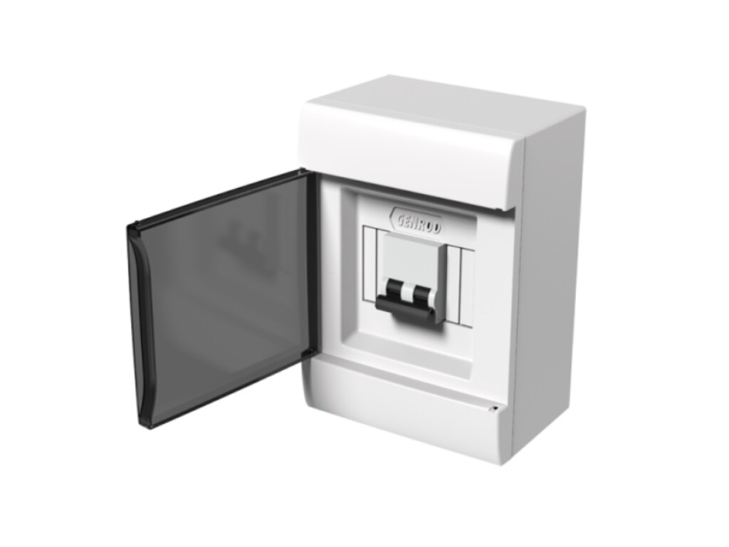 Tablero Ado. Plást. 4TM DIN Puerta Fume GENROD