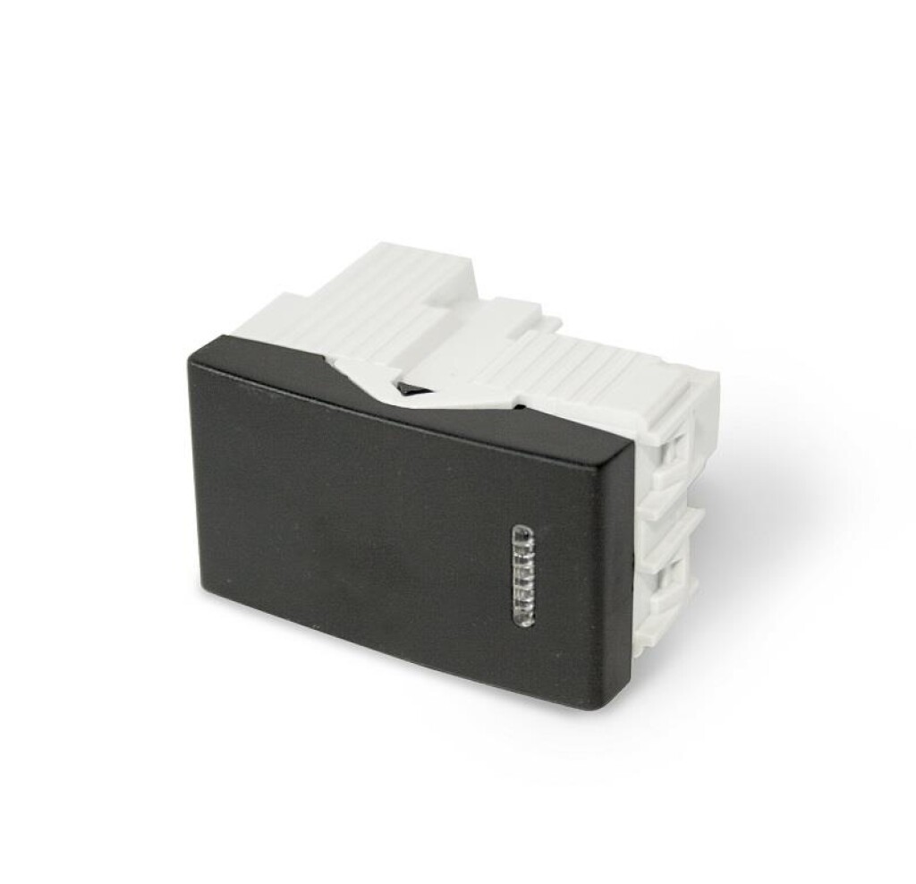 Interruptor Unipolar Pulsador Simple Negro - LM