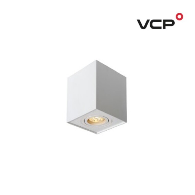Spot Ado GU10 P/ Techo Blanco Cuadrado 9,6X9,6CM