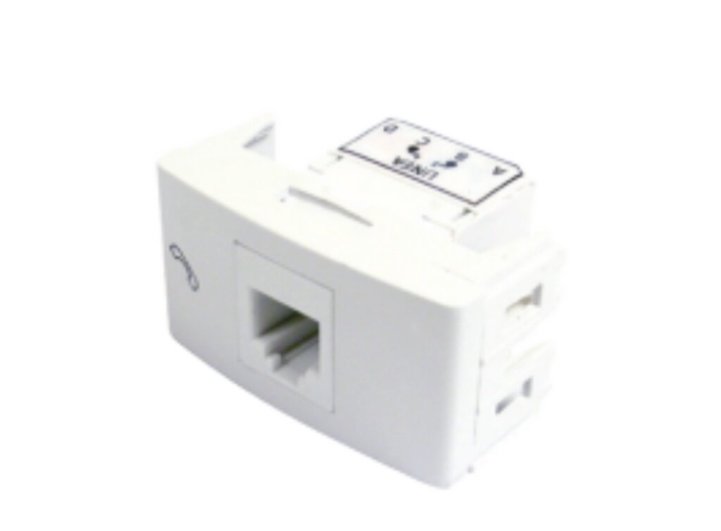 Toma Telefonico RJ11 (cat.3,6P4C) Marfil - LM