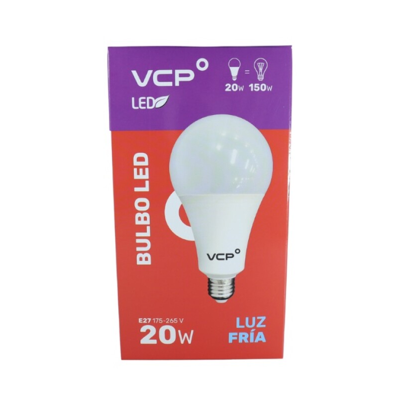 Lampara LED Bulbo 20W E27 6500K