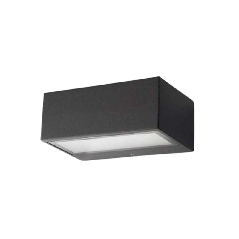 Aplique Bidireccional E27 Rect. Nemesis Gris Oscuro