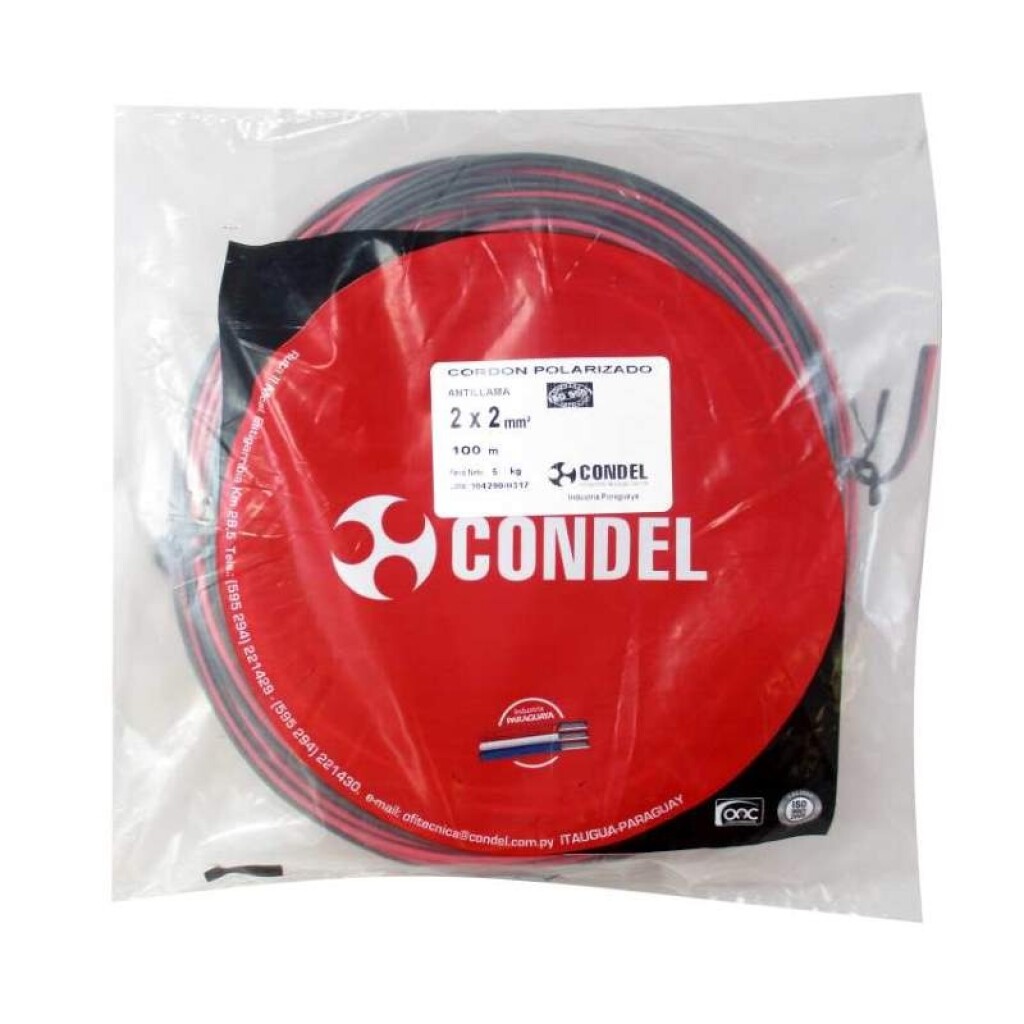 Cable Cordon 2X2,00MM2 Polariz. CONDEL
