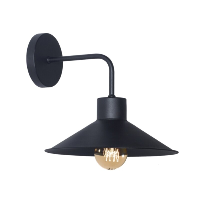 Aplique Ensenada 1L E27 Negro