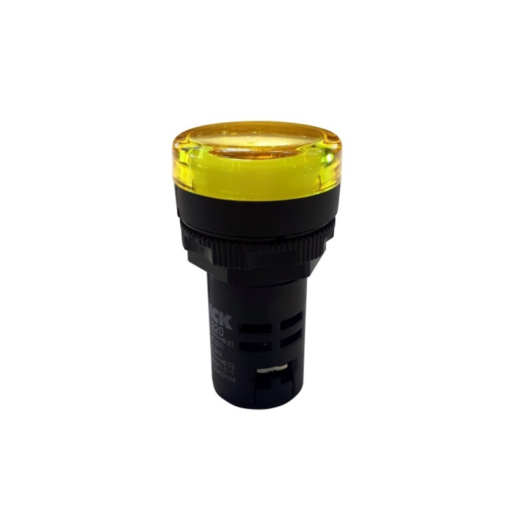 Luz Piloto LED Amarillo 22MM 220VAC