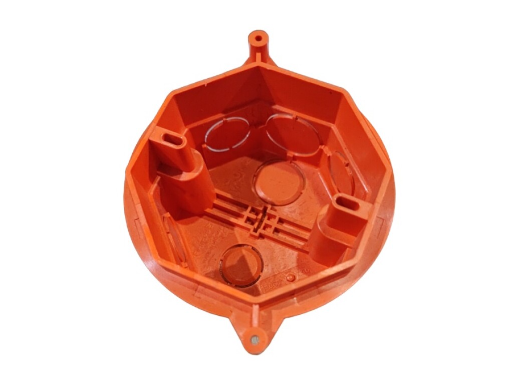 Caja de Conexion Plastica Naranja S/ Grampa