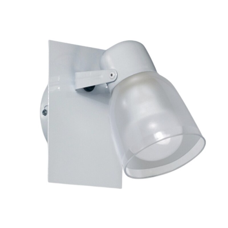 Aplique Mercedes 1L E27 Base Rect Blanco