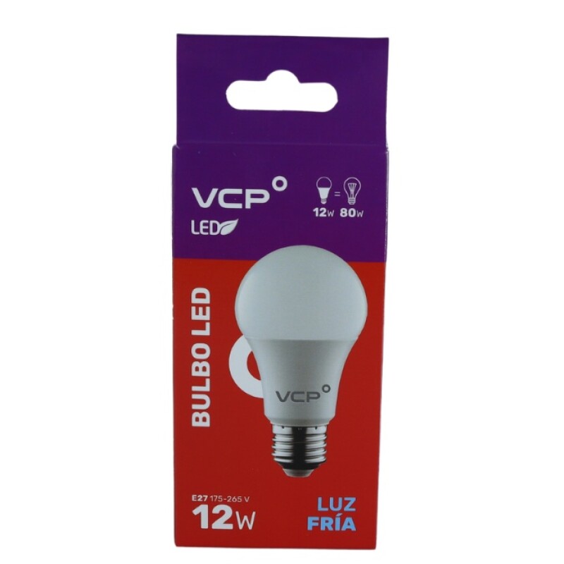 Lampara LED Bulbo 12W E27 6500K
