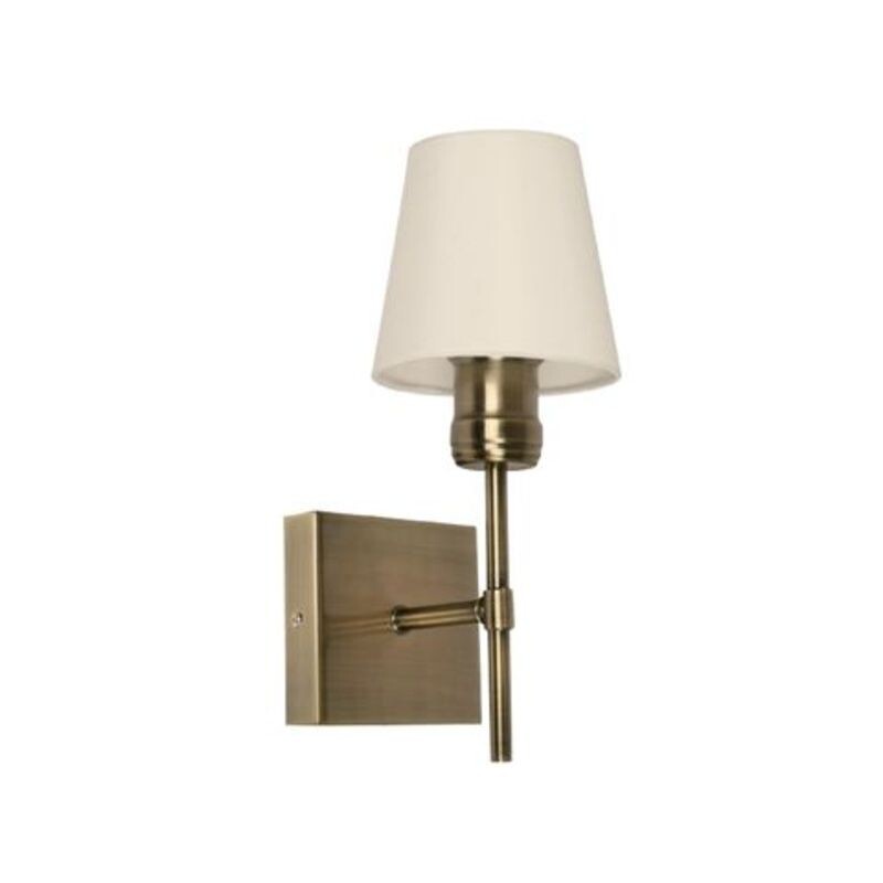 Aplique 1L Pared con Pantalla Bronce E27