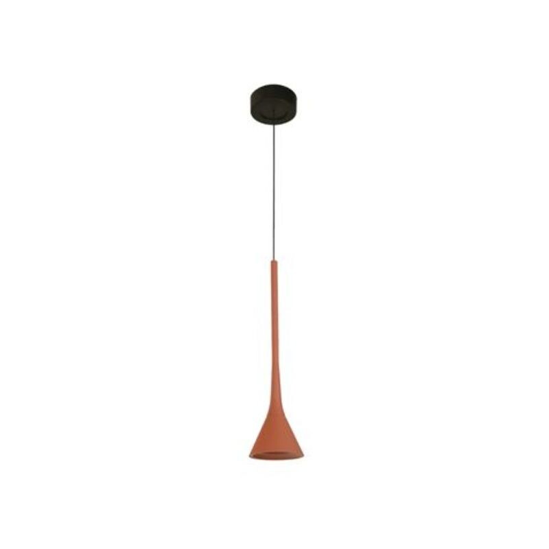 Colgante LED Sasha 6W 3000K 100-240V Negro y Terracota