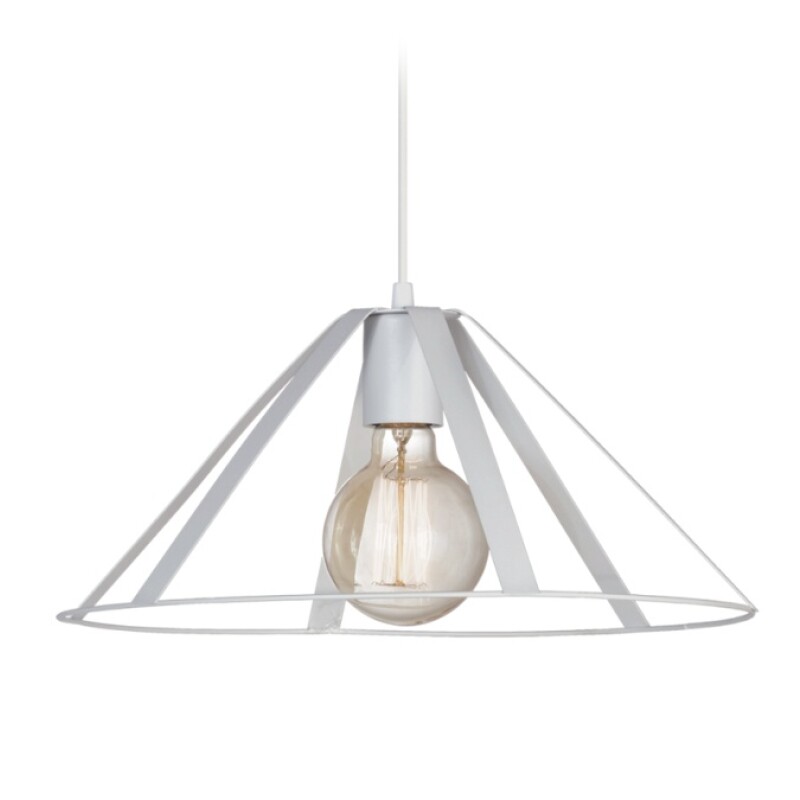 Colgante Esquel 1L Conico Blanco E27