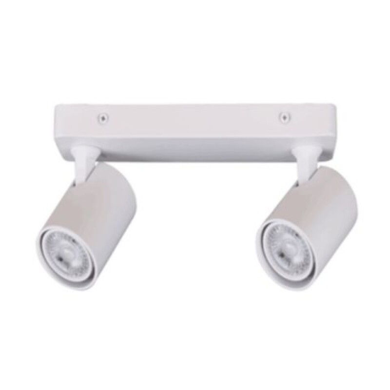 Aplique 2L Movil P/ Lampara Dicroica GU10 Blanco