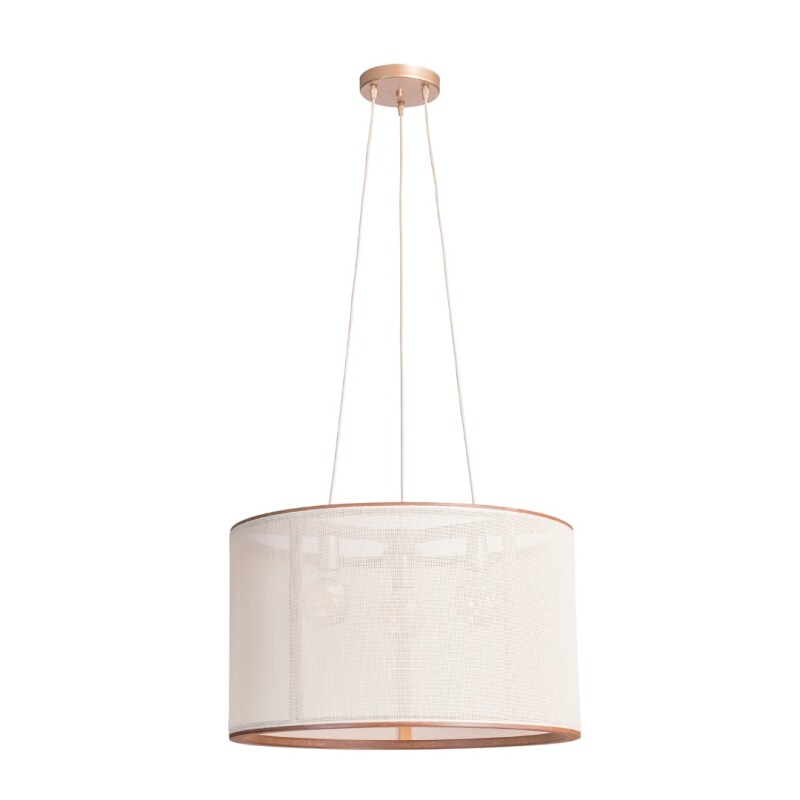 Colgante Apollo 1L E27 D65CM Castaño