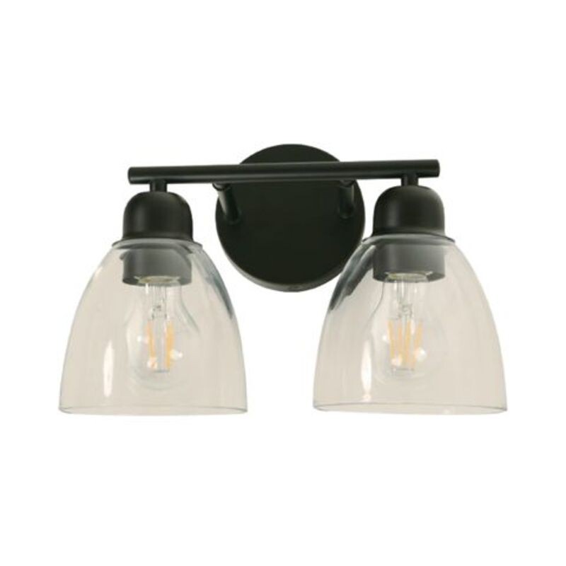 Aplique 2L Natalia E27 Negro