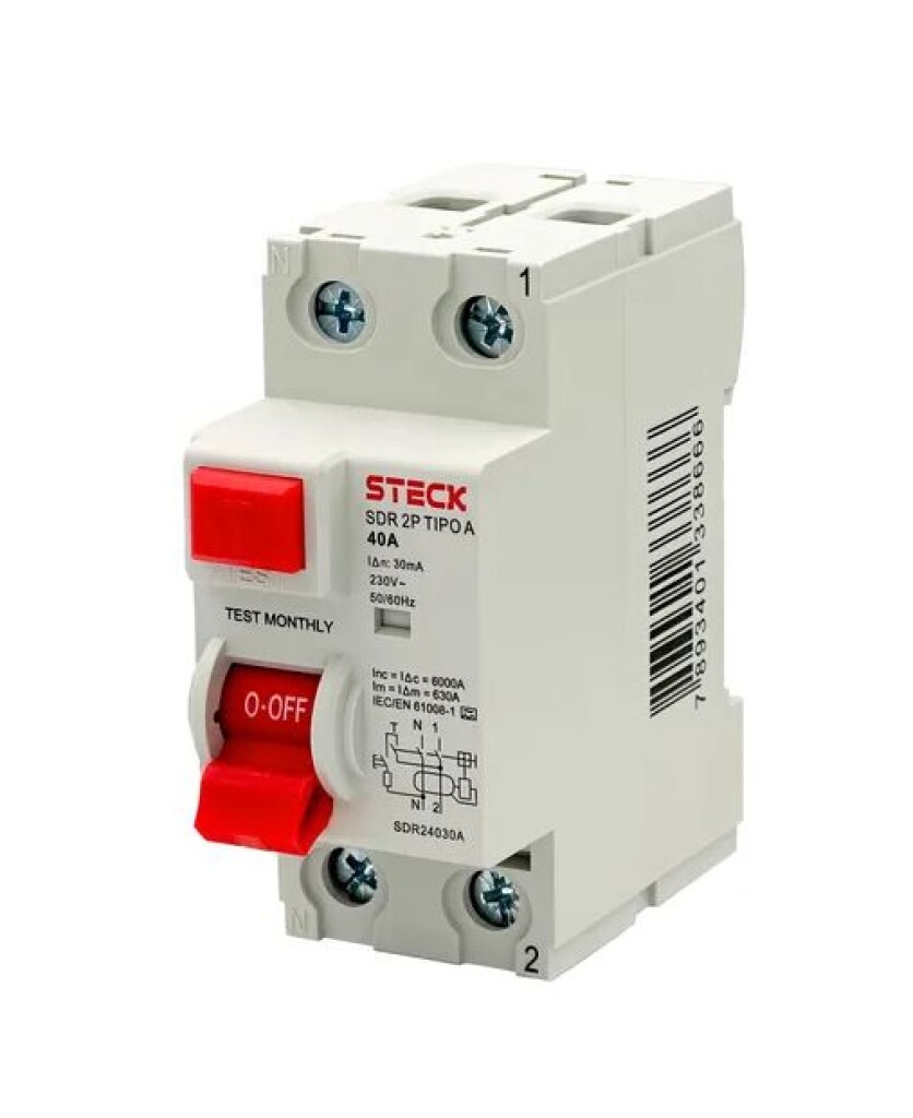 Interruptor Diferencial Sdr 2P 40A 30MA